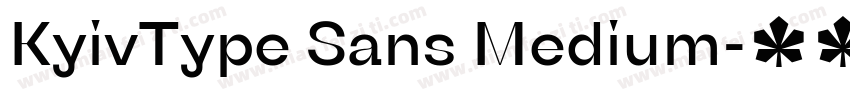 KyivType Sans Medium字体转换